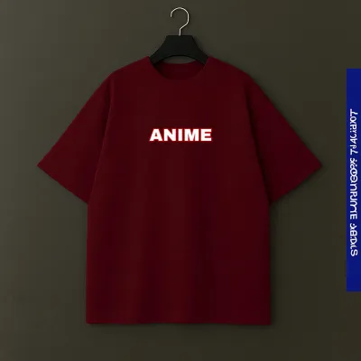 PREMIUM CLASSY ANIME DROP SHOLDER T SHIRT 